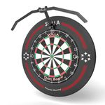 SOLLA LED Folding Dartboard Light,TOR135 Portable Lighting System for All Dart Boards,Adjustable Irradiation Angle and Brightness,Professional Illuminated Darts Accessories