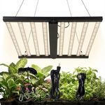 1000W 8-Bar LED Grow Light, 120v Commercial Plant Growing Lamp,4x4Ft Coverage Dimmable Full Spectrum Growth Lamp for Indoor Plants, Seedling and Flowering