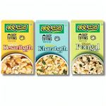 HALLIMANE Pongal Mix Kesari Bath and Khara Bhat Mix Combo Pack - Ready To Eat Food Products - Made With Pure Ghee - No Preservatives, 100% Vegan, Instant Breakfast Mix & Easy Cook 200gm X 3