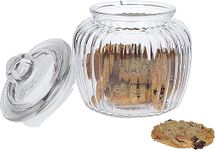 Incrizma Glassware - Imported Home Made Glass Storage Jar with Lid - 600 ml