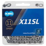 KMC X11SL 116 Link 11 Speed Chain, 1/2 x 11/128-Inch, Chrome