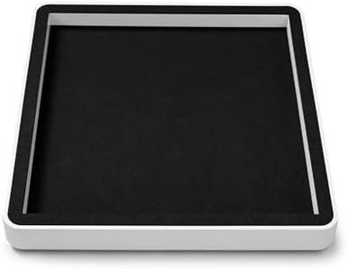 Oirlv Microfiber Jewelry Tray Showcase Display Base Empty Plate Luxury Multi-Compartment Jewelry Organizer