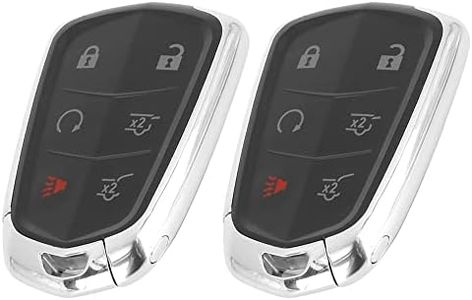 X AUTOHAUX 2pcs New Replacement 6 Button Keyless Entry Remote Car Key Fob 315Mhz HYQ2AB for Cadillac Escalade 2015-2019 for Cadillac Escalade ESV 2015-2020