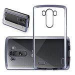 cadorabo – TPU Ultra Slim Chrome Silicone cover for > LG G3 < – Etui Cover Protection Bumper Skin in CHROME-BLACK