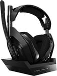 ASTRO Gaming A50 Wireless Headset + Gaming Charging Station, 4th Gen, Dolby, Balancing Gaming Sound and Voice, 2.4 GHz Wireless Connection, PS5 (HDMI adapter required), PS4, PC, Mac - Black