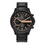 Armani Exchange Analog Black Dial Men's Watch-AX2429 Stainless Steel, Black Strap