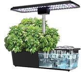 KIMORE 12 Pods Hydroponics Growing System,Indoor Greenhouse with Grow Light,36W Full Spectrum LED Grow Light in 5 Colors, Indoor Growing System with Tweezers, Automatic Timer,Up to 23"