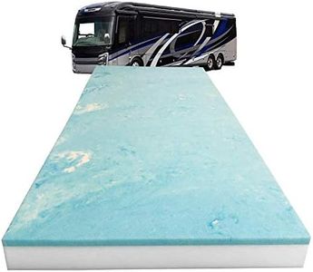 Foamma 5” x 30” x 72” Truck, Camper, RV Travel Visco Gel Memory Foam Bunk Mattress Replacement, Made in USA, Comfortable, Travel Trailer, CertiPUR-US Certified, Cover Not Included