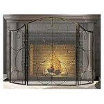 DOEWORKS Three Panel Basic Arch Fireplace Screens