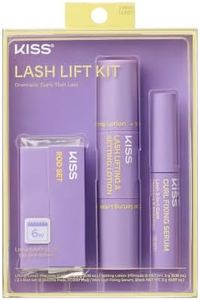 Kiss Lash Lift Kit - Lash Lifting & Setting Lotion, Rod Set, Mini Curl Fixing Lash Serum