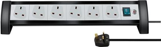 Brennenstuhl Premium-Office-Line extension socket 6-way black/light grey 3m 05VV-F 3G1,25 *GB*