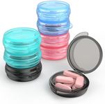 Small Pill Box, (8 Pack) Travel Pil