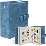 tutata Disney Pin Display Book, Blue, 42 Pin Capacity, PU Leather