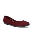 Bata Women’s Casual Ballerina Sandra - Stylish Red Ballet Flats Combining Elegance and Comfort for Casual and Semi-Formal Outfits