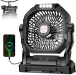 Camping Fan Rechargeable, 20000mAh 