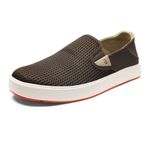 OLUKAI Lae'ahi Men's Slip On Sneakers, Lightweight Barefoot Feel & Breathable Mesh, Water Resistant Heel & Wet Grip Rubber, Kona/Kona, 13