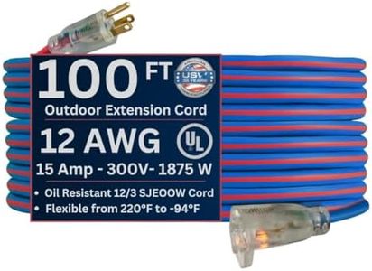 US Wire and Cable 99100 Extension Cord, One Size, Blue/Red