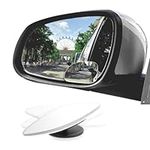 TIESOME 2Pcs Blind Spot Mirrors for Cars, Rectangle Auto Convex Mirror, HD Glass Frameless Convex Side Mirror Blindspot Rearview Mirror Accessories Improve Driving Safety for Cars Trucks SUV(Fan)