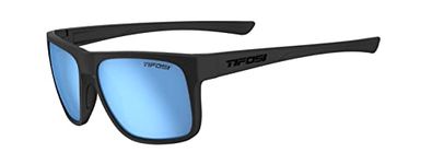 Tifosi Swick Polarised Single Lens Sunglasses, Blackout/Sky Blue Polarized, L