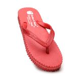 Ortho + Rest Hawaii Chappal Orthopedic Comfort Ortho Care, Bathroom Rubber Flip-Flops (Red, 6)