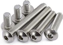 Rely®⇒VP INDUSTRIES (Pcs-15) M5x35 mm Button Head Cap Screw Stainless Steel Grade 304 | Allen Round Mushroom Head Screw with Allen Key 1 Pc