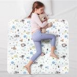 Flow fire Washable Potty Training Bed Pad, 90x70cm Waterproof Bed Wetting Mats for Kids, Toddler Bed Wetting Mattress Protector Fits Single Size Bed