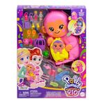 Polly Pocket Dolls & Playset with Pets & 13 Accessories, 2-in-1 Momma Monkey & Baby Wearable Purse & Animal Toy