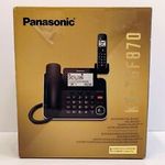 Panasonic KX-TGF870 Corded/Cordless Phone Set, Large Display, Hands Free, Black