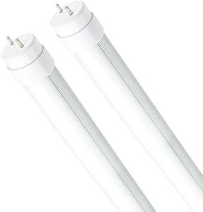 LifSunLit 2PCS F15T8 LED Tube Light,F15T8 led120V,7W,18 Inch Led,5500K Daylight White,Rotatable End Caps,Frosted Cover,18 Inch Led Tube Light,Replacement for Bulb.