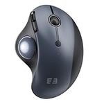 Seenda Trackball Mouse Wireless, Ergonomic Thumb Control Rollerball Mouse, 2.4G USB+ Dual Bluetooth Connection, Rechargeable Mouse for Windows Mac Android iPad Computer Laptop PC Tablet