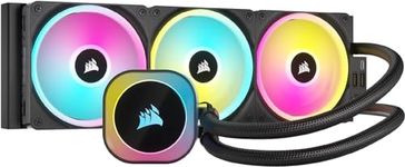 CORSAIR iCUE Link H150i RGB Liquid CPU Cooler - 360mm AIO - QX120 RGB Fans - Fits Intel LGA 1700, AMD AM5 - iCUE Link System Hub Included - Black