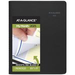 AT-A-GLANCE 2025 Planner, Monthly, 8-1/4" x 11", Large, QuickNotes, Black (76060525)