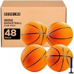 Mini Basketball - 7in, Size 3 Bulk Pack of 48 - Mini Hoop Outdoor Basketball Set & Indoor, for Small Basketball Hoops & Pool Basketball Parties - Kids Basketball Party Favors, Arcade Basketball