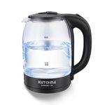 Kutchina Lumino Glass Electric Kettle 1.8 Litre, Glass Kettle Electric, 1500W | 360 Degree Swivel Base | Dry Boil, Auto Cut-Off, Overheat Protection | 2 Years Warranty