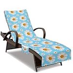 NISDOING Beach Chair Cover with Sid