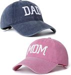 Mom and Dad Hats Set of 2 Pcs Adjus