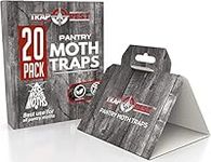 20 Pack Pantry Moth Traps - Safe and Effective for Food and Cupboard - Glue Traps with Pheromones for Pantry Moths - Trap a Pest