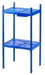 LockerMate Double Locker Shelf, Adjustable Width and Height to Fit Most School Lockers, Blue