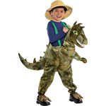 amscan RD16-LS - Kids Ride On Light & Sound Dinosaur Fancy Dress Costume Trousers Age: 6-8 Years