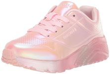 Skechers Girls Street Uno Lite - Metallic Moves Sneaker, Light Pink/Multi, 1.5 Little Kid