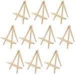 Tosnail 10 Pack 12" Art Easel Stand Tabletop Wooden Display Stand Photo Holder Display Stand for Artist, Students, Adults, Kids Painting