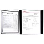 C-Line 12-Pocket Presentation Book, 24-Page Capacity, For 8.5 x 11-Inch Inserts, Black (33120)