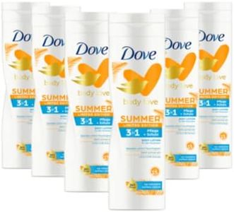Dove Body Love Lot de 6 lotions pour le corps 24h avec protection UVA/UVB et SPF 15 pour tous les types de peau 250 ml
