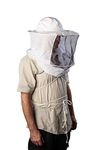 Forest Beekeeping Supply - Beekeeping Veil With Round Hat and Pull-down Combo For Protection During Hive Maintenance