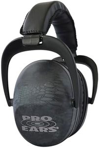 Pro Ears Ultra Sleek Passive Hearing Protection Ear Muffs, Superior Comfort for Long Gun Use, Indoor and Outdoor Range, NRR 26, Made in USA, Adjustable and Padded, Typhon