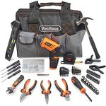 VonHaus Cordless Hand Drill and Household Tool Kit - 94pc Tool Kit for Beginners - Includes 3.6V/Cordless Lithium-ion Screwdriver - Power & Hand Tools with Drill Sets in Case