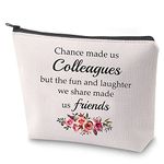 ZJXHPO Chance Made us Colleagues but The Fun and Laughter we Share Made us Friends Cosmetic Bag (CA-Colleagues)