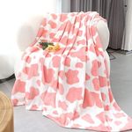 Pink Fleece Blanket Soft Lightweigh