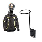 Grandbiker Helmet Stand and Jacket Hanger, Helmet Holder, Wall Mount Helmet Rack, Helmet Bracket (1)