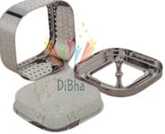 DiBha Stainless Steel Square Paneer Maker Mould 1000 Ml / 1 Kg Pack of 1, Silver